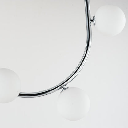 Studio M Contour 14 Light 43" Wide LED Semi-Flush Ceiling Fixture by Nina Magon