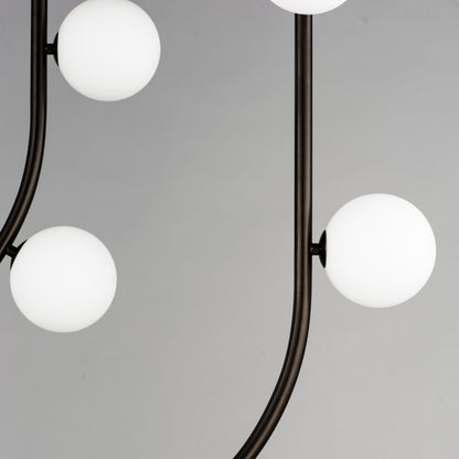 Studio M Contour 14 Light 43" Wide LED Semi-Flush Ceiling Fixture by Nina Magon