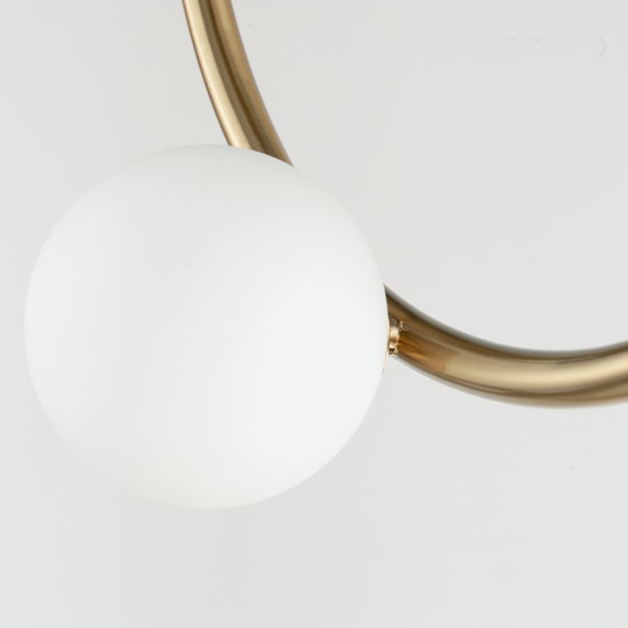 Studio M Contour 14 Light 43" Wide LED Semi-Flush Ceiling Fixture by Nina Magon
