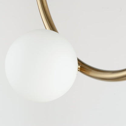 Studio M Contour 14 Light 43" Wide LED Semi-Flush Ceiling Fixture by Nina Magon