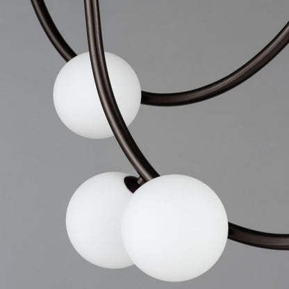 Studio M Contour 14 Light 43" Wide LED Semi-Flush Ceiling Fixture by Nina Magon