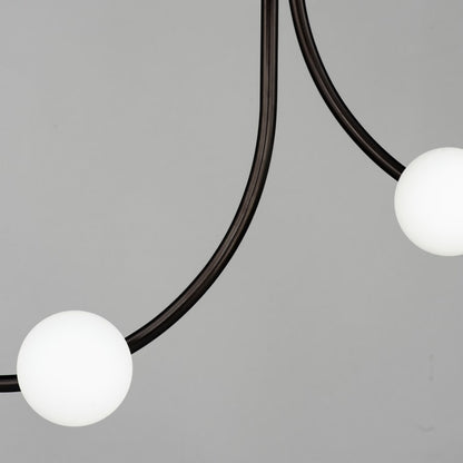 Studio M Contour 14 Light 43" Wide LED Semi-Flush Ceiling Fixture by Nina Magon