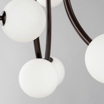 Studio M Contour 14 Light 43" Wide LED Semi-Flush Ceiling Fixture by Nina Magon