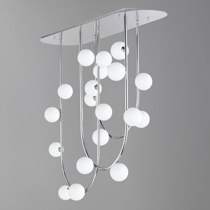 Studio M Contour 19 Light 52" Wide LED Semi-Flush Ceiling Fixture by Nina Magon