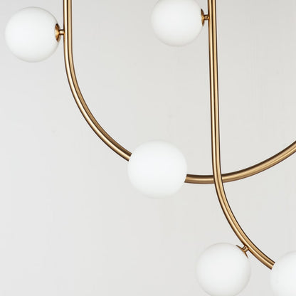 Studio M Contour 19 Light 52" Wide LED Semi-Flush Ceiling Fixture by Nina Magon