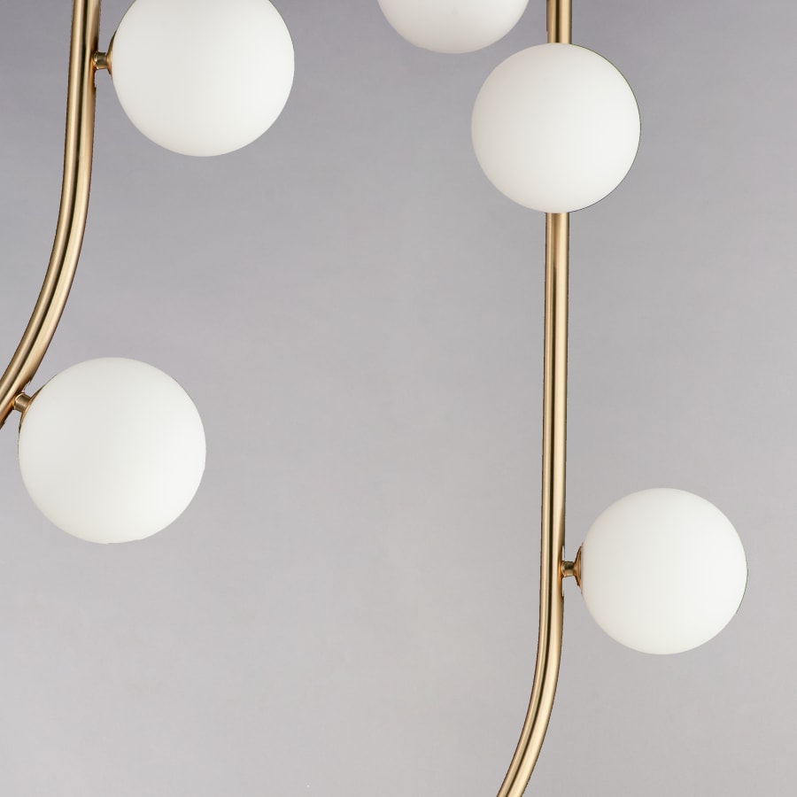 Studio M Contour 19 Light 52" Wide LED Semi-Flush Ceiling Fixture by Nina Magon