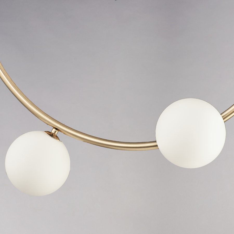 Studio M Contour 19 Light 52" Wide LED Semi-Flush Ceiling Fixture by Nina Magon