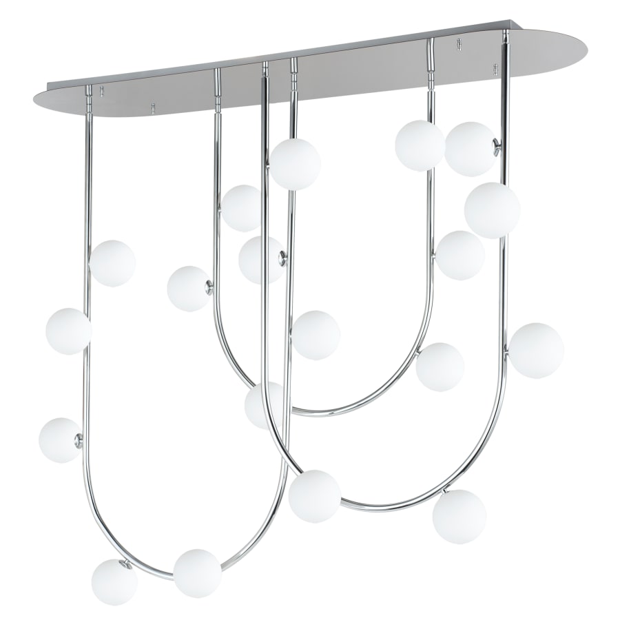 Studio M Contour 19 Light 52" Wide LED Semi-Flush Ceiling Fixture by Nina Magon