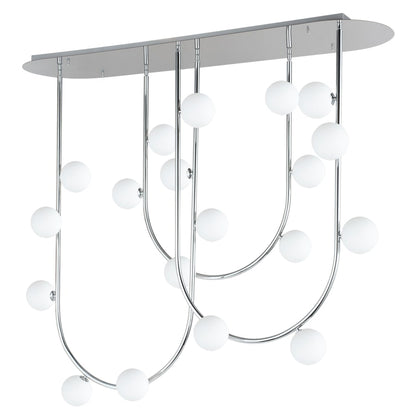 Studio M Contour 19 Light 52" Wide LED Semi-Flush Ceiling Fixture by Nina Magon