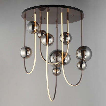 Studio M Dreamer 33" Wide LED Abstract Multi Light Pendant