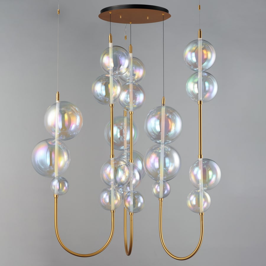 Studio M Dreamer 59" Wide LED Abstract Multi Light Pendant