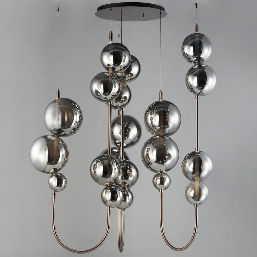 Studio M Dreamer 59" Wide LED Abstract Multi Light Pendant