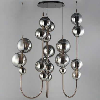 Studio M Dreamer 59" Wide LED Abstract Multi Light Pendant