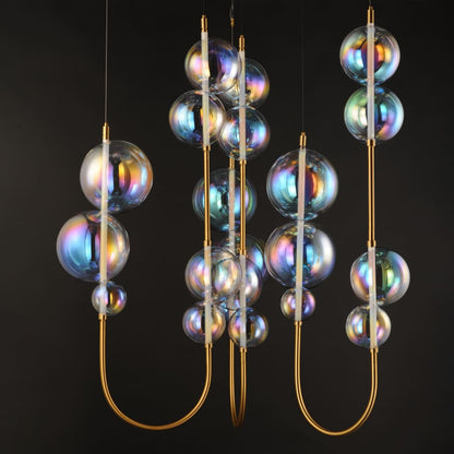 Studio M Dreamer 59" Wide LED Abstract Multi Light Pendant