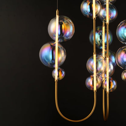 Studio M Dreamer 59" Wide LED Abstract Multi Light Pendant