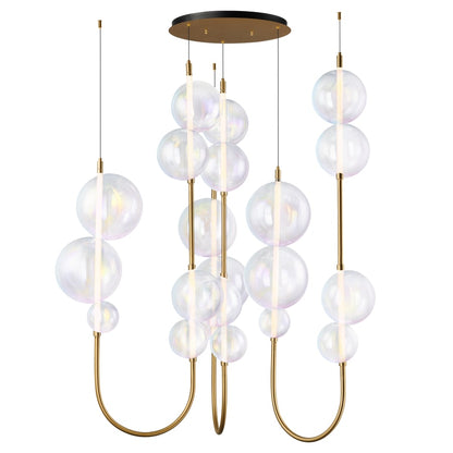 Studio M Dreamer 59" Wide LED Abstract Multi Light Pendant