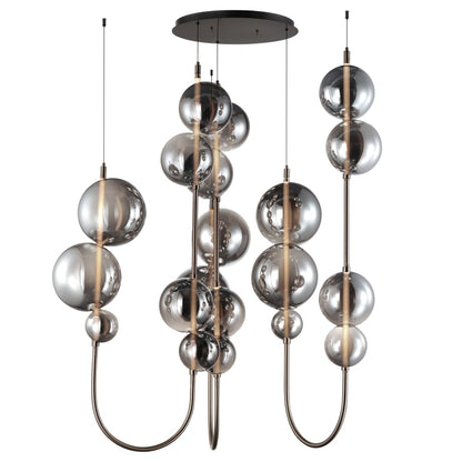 Studio M Dreamer 59" Wide LED Abstract Multi Light Pendant