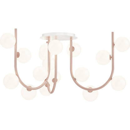 Studio M Contour MTO 18 Light 69" Wide LED Abstract Multi Light Pendant