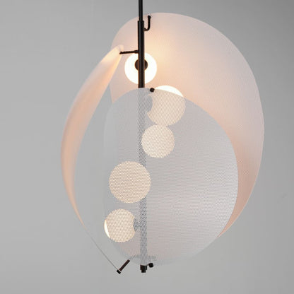 Studio M Chips 5 Light 35" Wide LED Chandelier by Mat Sanders