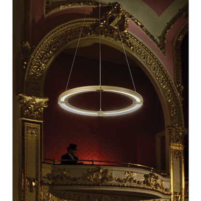Synchronicity Aria 34-3/16" Wide Integrated LED Ring Chandelier