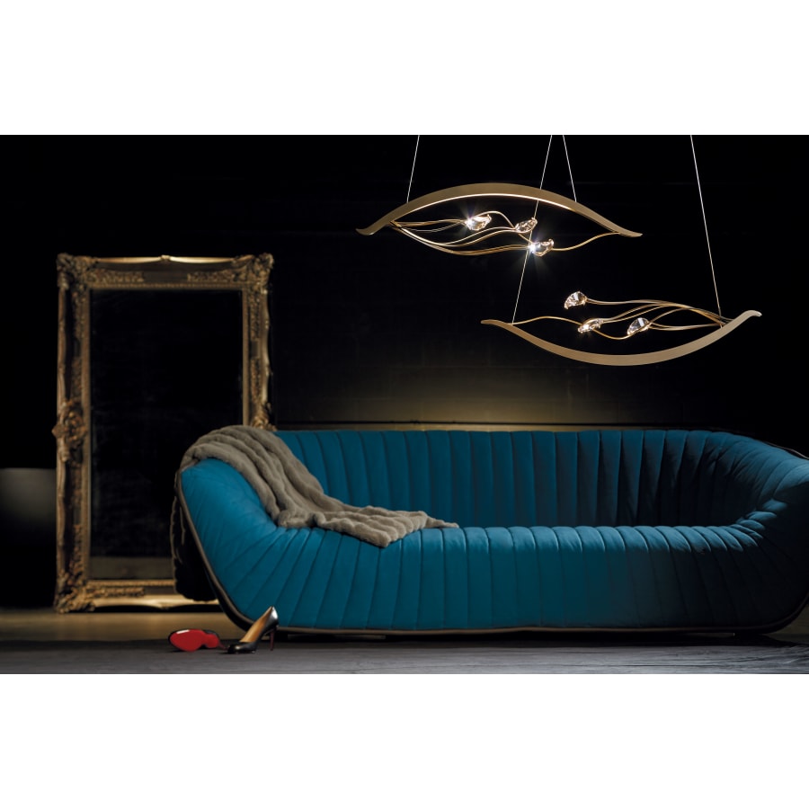Synchronicity Courbé 45-5/16" Wide Integrated LED Linear Chandelier