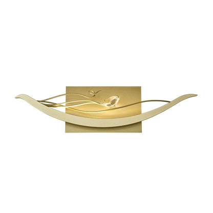 Synchronicity Courbé Single Light 6-1/2" Tall Integrated LED Wall Sconce - ADA Compliant