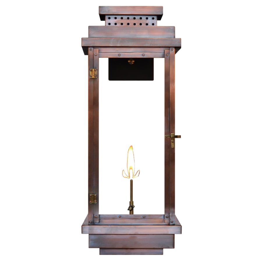 The CopperSmith Contempo 31" Tall Copper Natural Gas Outdoor Wall Sconce