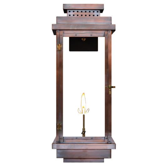 The CopperSmith Contempo 31" Tall Copper Natural Gas Outdoor Wall Sconce