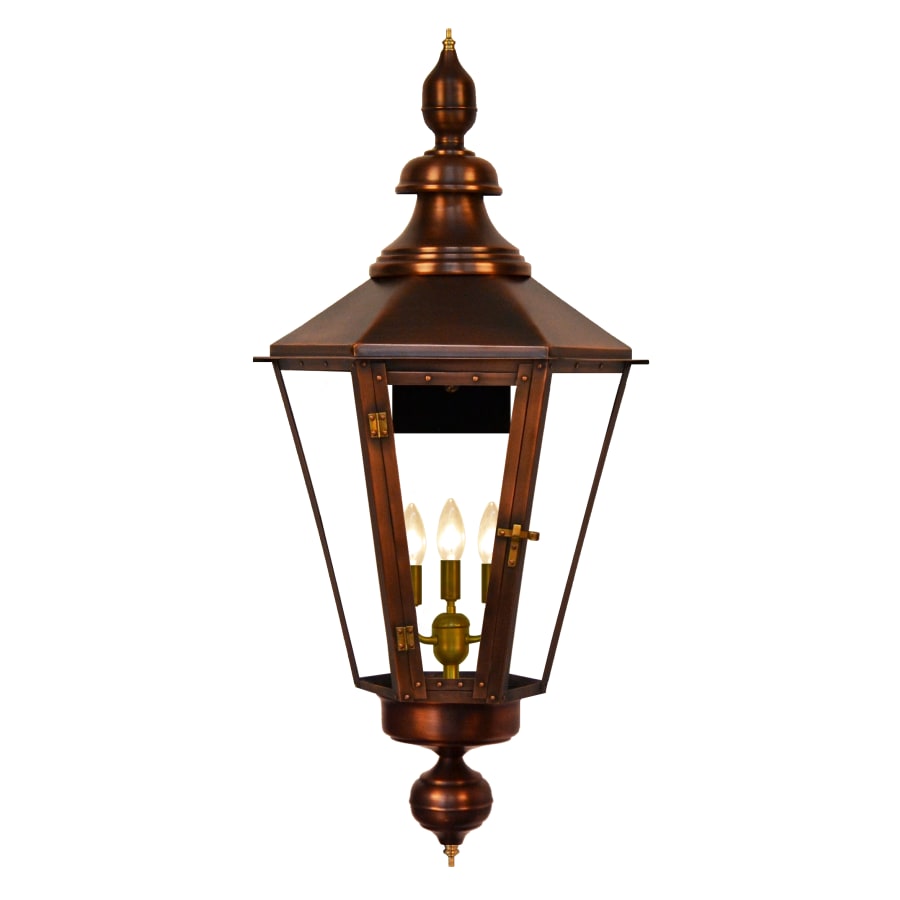 The CopperSmith Eslava Street 3 Light 42" Tall Electric Outdoor Wall Sconce