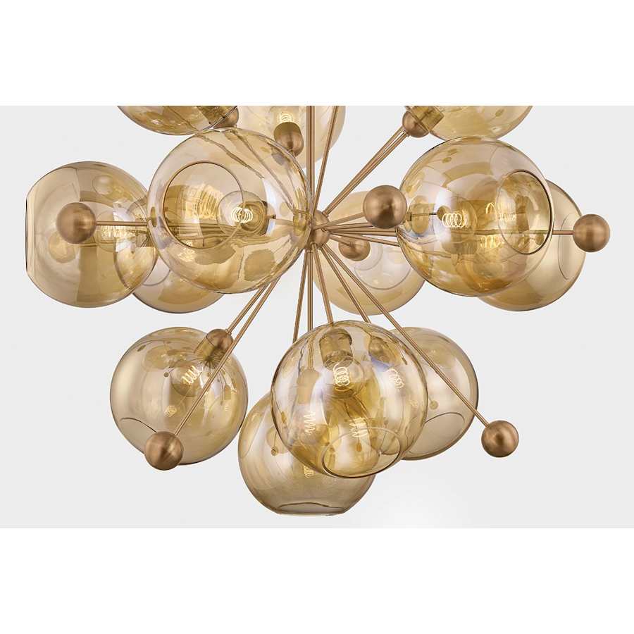 Troy Lighting Ellory 13 Light 46" Wide Sputnik Chandelier with Bronze, Clear Glass Shades