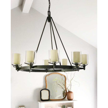 Troy Lighting Arcadia 10 Light 40" Wide Chandelier with Glass Shades