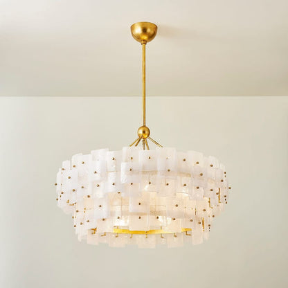 Troy Lighting Jacik 8 Light 36" Wide LED Drum Chandelier