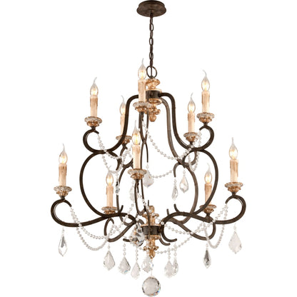 Troy Lighting Bordeaux 10 Light 2 Tier Chandelier