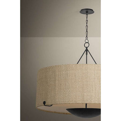 Troy Lighting Elias 6 Light 38" Wide Drum Chandelier