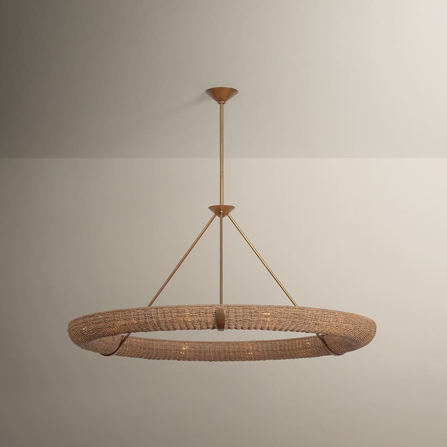 Troy Lighting Floyd 12 Light 52" Wide Ring Chandelier