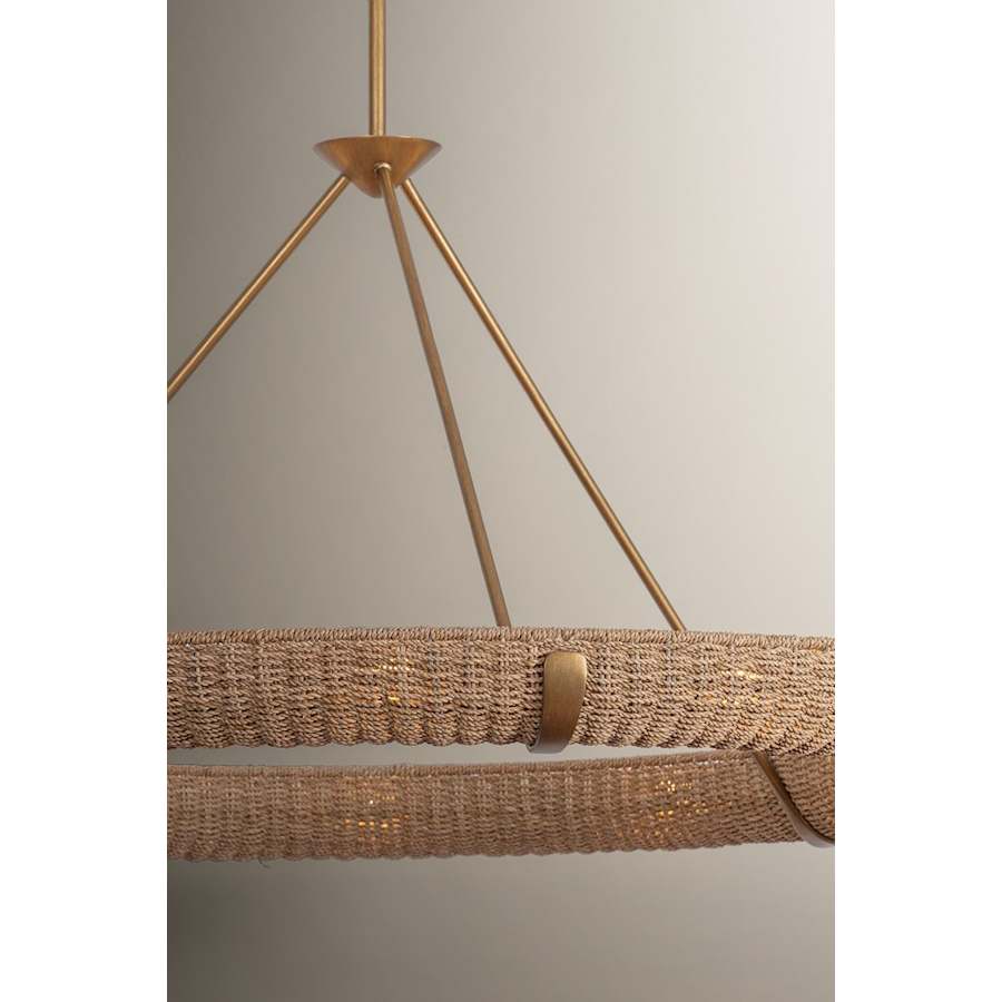 Troy Lighting Floyd 12 Light 52" Wide Ring Chandelier