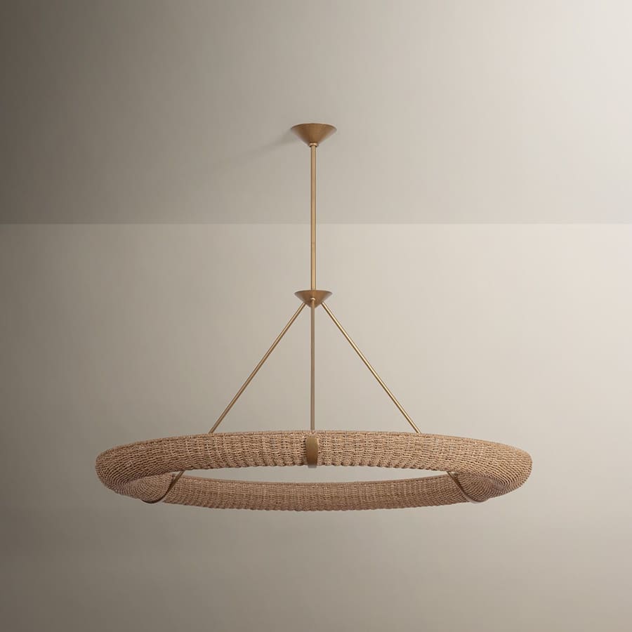 Troy Lighting Floyd 12 Light 52" Wide Ring Chandelier