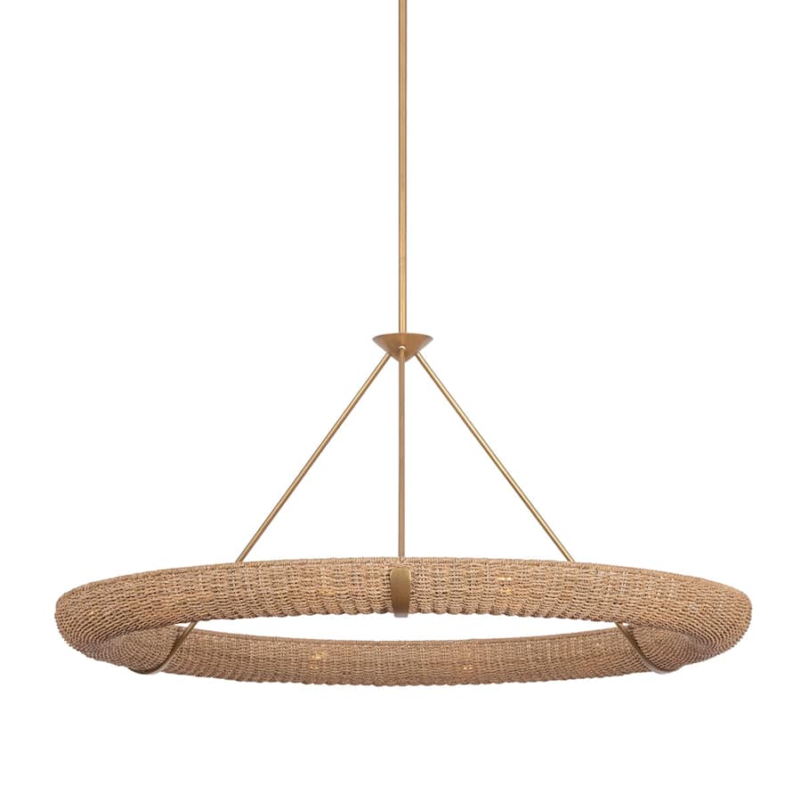 Troy Lighting Floyd 12 Light 52" Wide Ring Chandelier