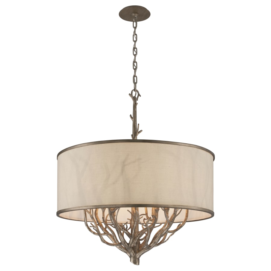 Troy Lighting Whitman 8 Light Pendant with Fabric Shade