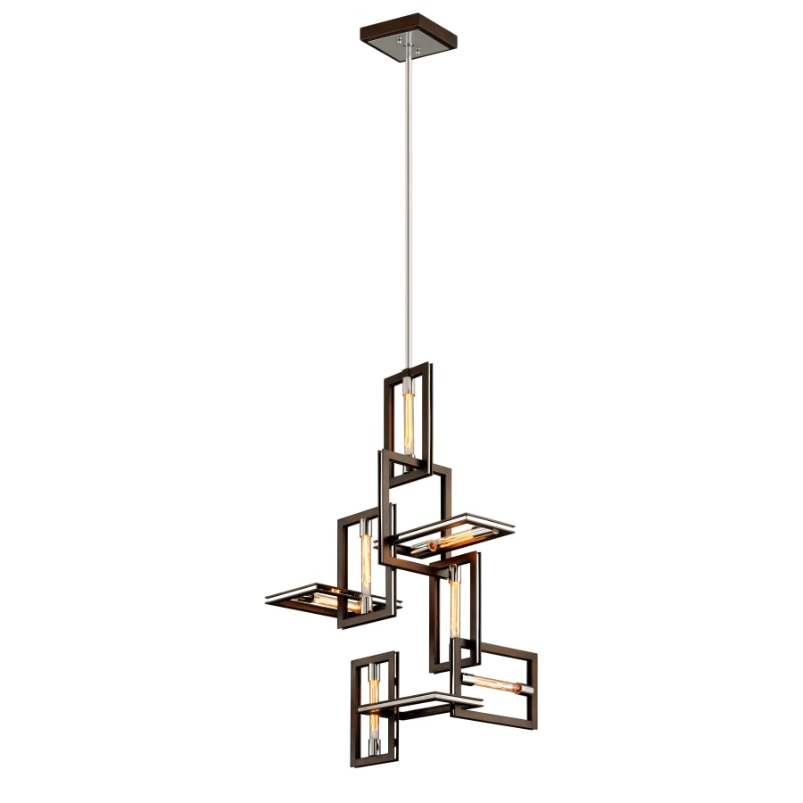 Troy Lighting Enigma 32" Wide 7 Light Abstract Chandelier