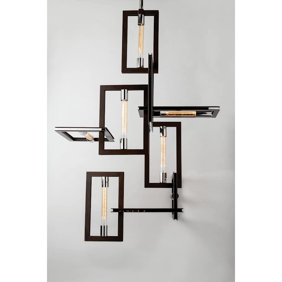 Troy Lighting Enigma 32" Wide 7 Light Abstract Chandelier