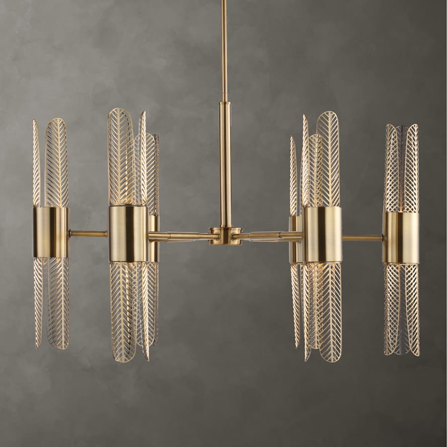 Uttermost Cret 12 Light 31" Wide Chandelier