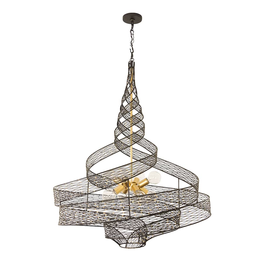 Varaluz Flow 8 Light 36" Wide Abstract Chandelier
