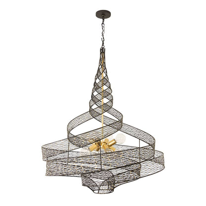 Varaluz Flow 8 Light 36" Wide Abstract Chandelier