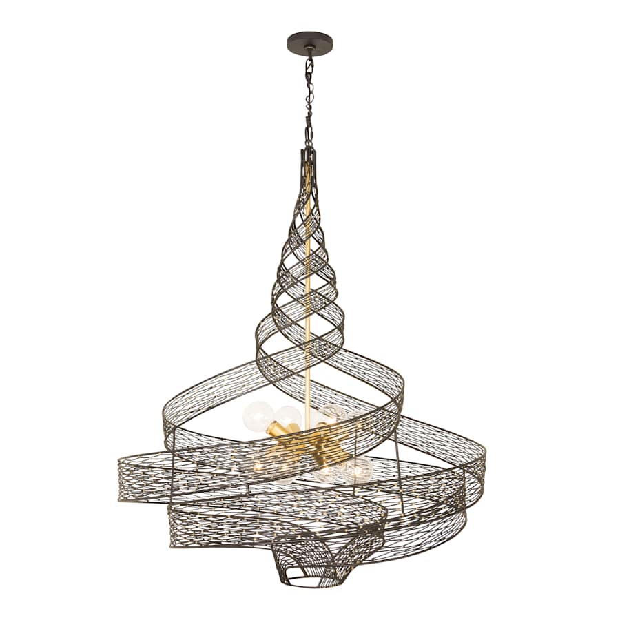 Varaluz Flow 8 Light 36" Wide Abstract Chandelier
