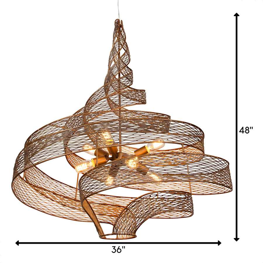 Varaluz Flow 8 Light 36" Wide Abstract Chandelier