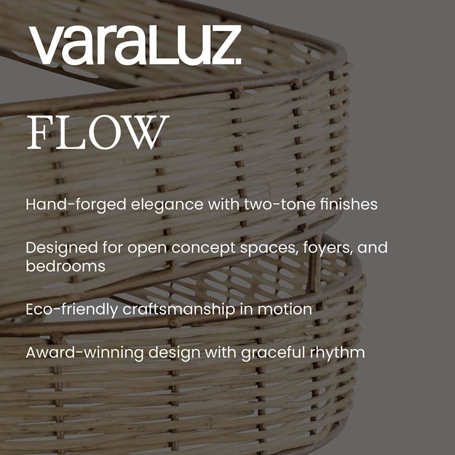 Varaluz Flow 8 Light 36" Wide Abstract Chandelier