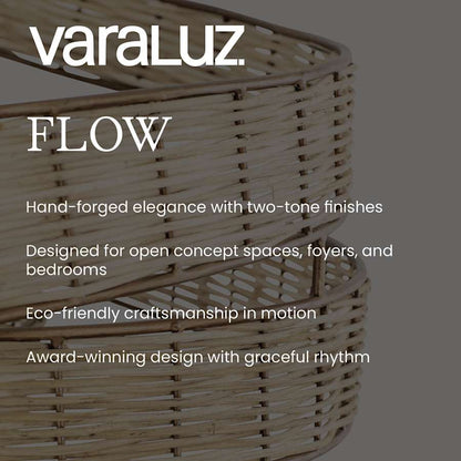 Varaluz Flow 8 Light 36" Wide Abstract Chandelier