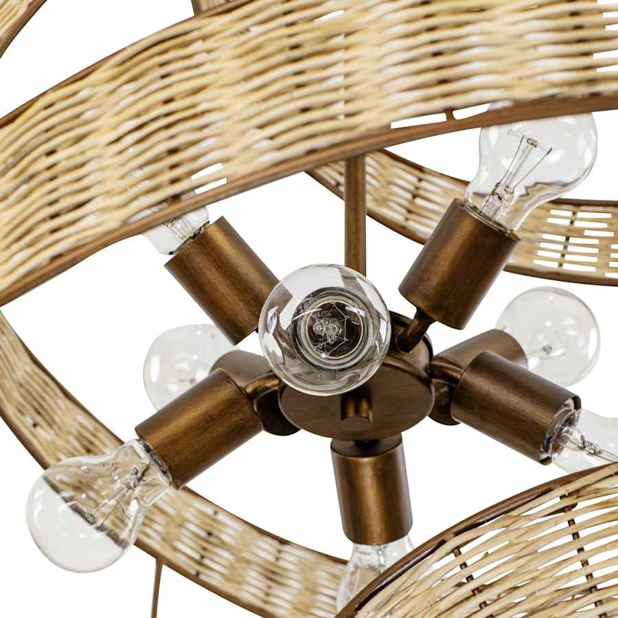 Varaluz Flow 8 Light 36" Wide Abstract Chandelier