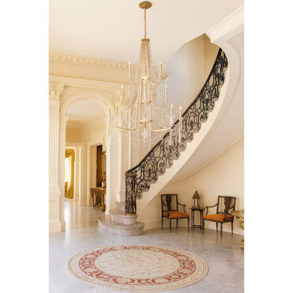Varaluz Barcelona 12 Light 44" Wide Crystal Candle Style Chandelier